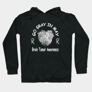 Go Gray In May Brain Cancer Tumor Awareness Hoodie